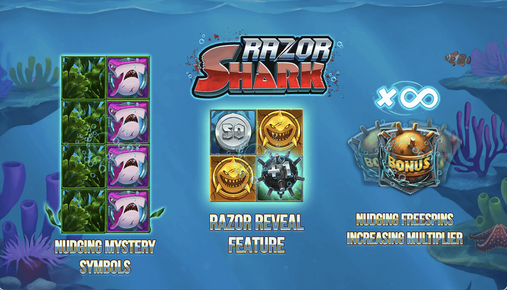 Основная информация о слоте Razor Shark
